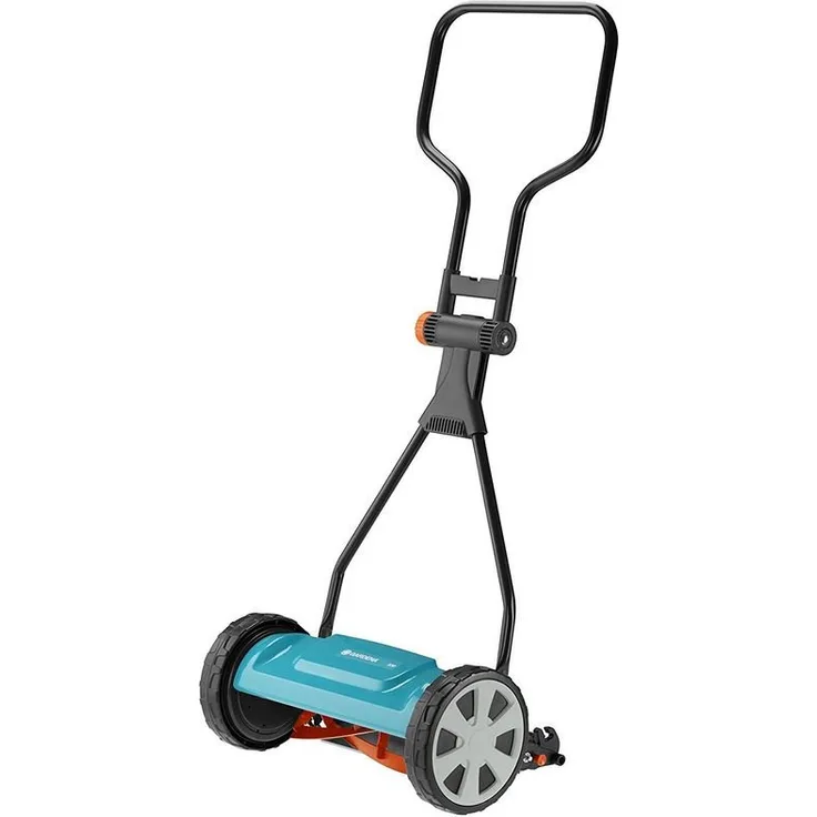 GARDENA Classic Spindelmäher 330: Handrasenmäher mit 33cm Schnittbreite für bis zu 150 m² Rasenfläche, Messerwalze aus Qualitätsstahl, berührungslose Schneidetechnik, geräuscharm und präzise - 4027-20