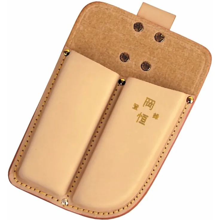 109 doppeltes Lederholster für Gartenschere 101 oder 103 und Säge - Okatsune