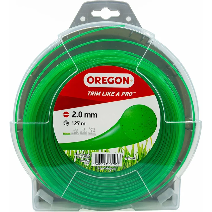 Oregon 69-350-Y Rasentrimmerfaden Draht für Rasentrimmer und Freischneider, Gelb, 69-358-GR – Bild 1