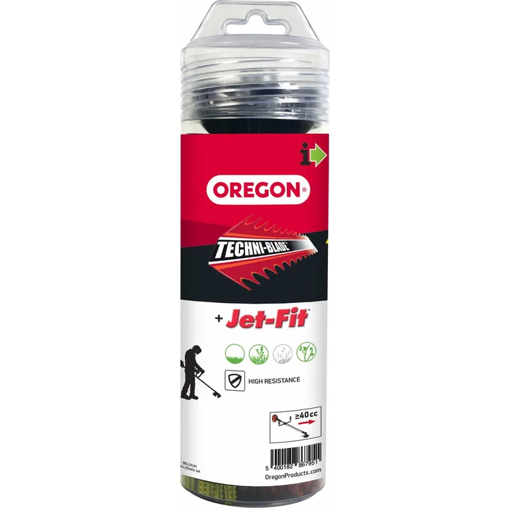 Oregon Scientific Oregon Alu Jet Fit Kopf + Techniblade Mähfaden Freischneidefaden Einsteigerpaket
