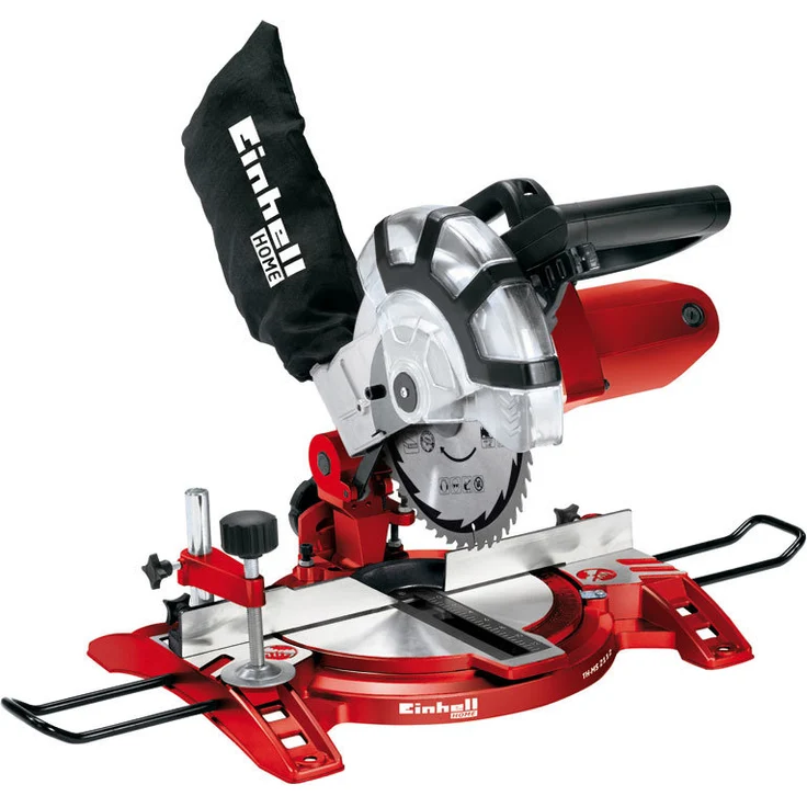 Einhell Kapp Gehrungssäge TC-MS 2112 (1600 W, Sägeblatt Ø 210 mm, Schnittbreite 120 mm, schwenkbarer Sägekopf) – Bild 1