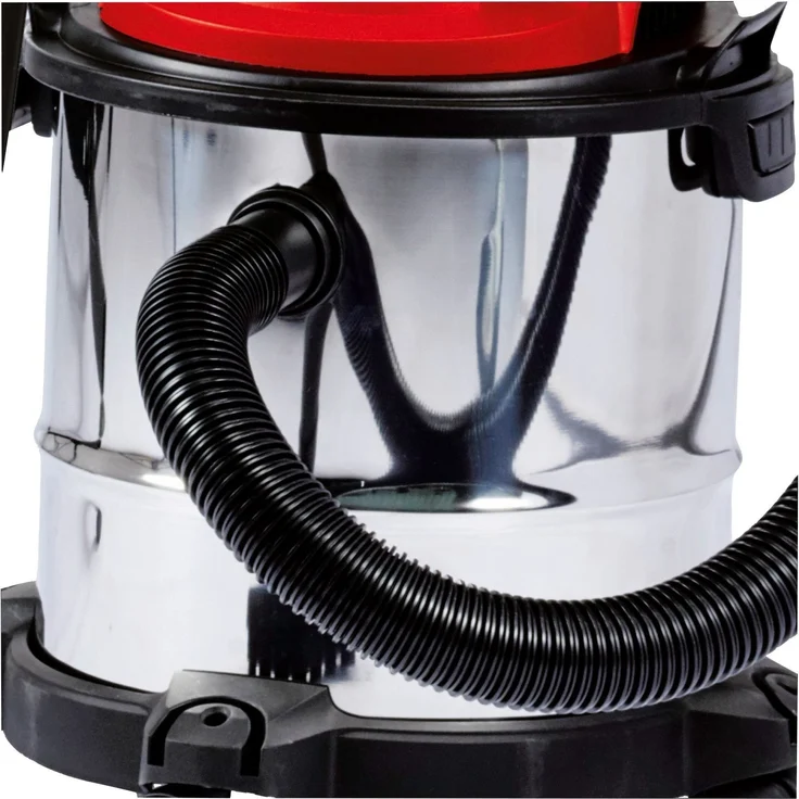 Einhell Nass-Trockensauger TC-VC 1812 S, 1250 W, 180 mbar, 12 l, Edelstahlbehälter, umfangreiches Zubehör Beutel - beutellos 12 Liter – Bild 2