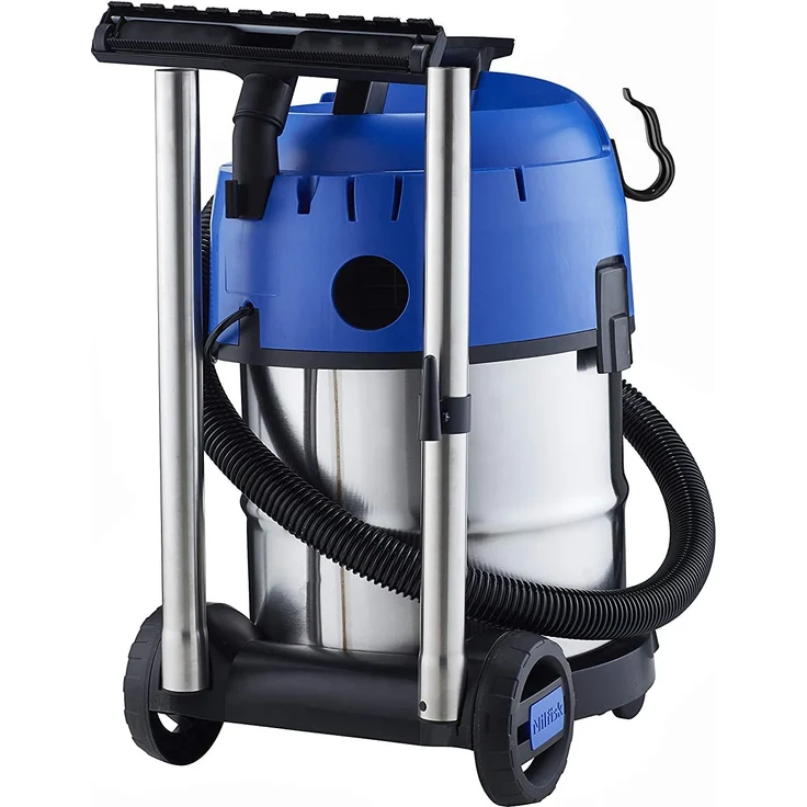 Nilfisk Multi II 22 INOX EU Nass--Trockensauger, für die Reinigung im Innen- & Außenbereich, 22 Liter Fassungsvermögen, 1200 W Eingangsleistung, 230 V (blau) beutellos 22 Liter – Bild 2