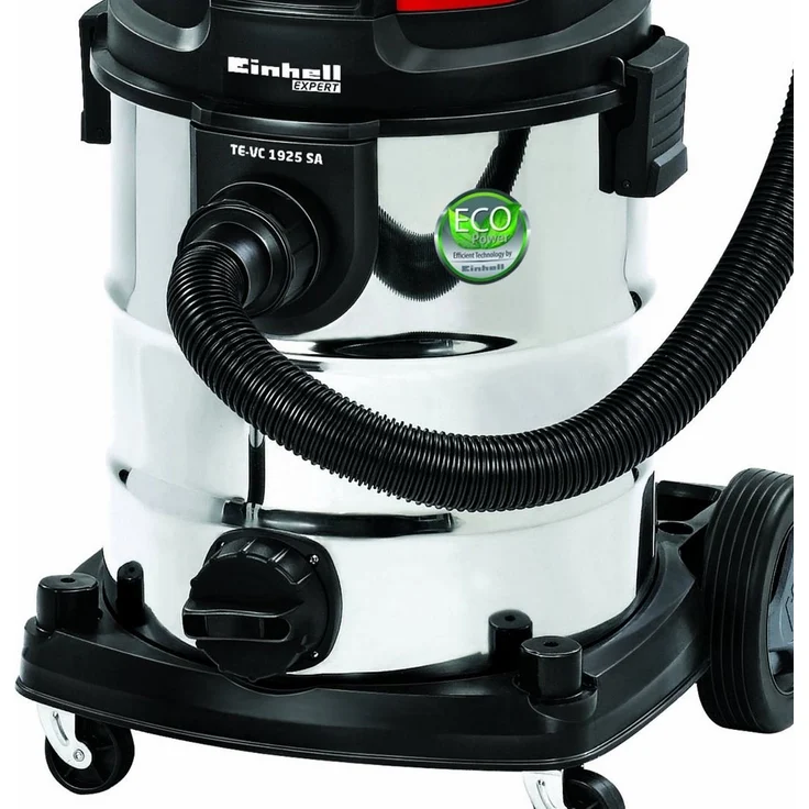 Einhell Nass-Trockensauger TE-VC 1925 SA (ECO-Technologie, 800 W, 25 L, Blasanschluss, Fehlluftregler, Zubehörhalterung, inkl. Kombidüse Teppich--Glattboden, Schlauch 3 m, Teleskoprohr) beutellos 25 Liter – Bild 3