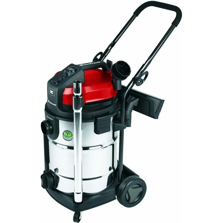 Einhell Nass-Trockensauger TE-VC 2230 SA (ECO-Technologie, 1.150 W, 30l Edelstahlbehälter, Blasanschluss, Fehlluftregler, inkl. Kombidüse Teppich--Glattboden, Schlauch 3m, Teleskoprohr) Beutel 30 Liter