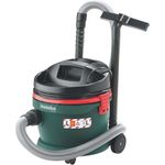 Metabo Nass- & Trockensauger AS 20 L (Industriestaubsauger, beutellos, Luftleistung max: 3600 l-min, 1200 W) 602012000 Beutel - beutellos 20 Liter