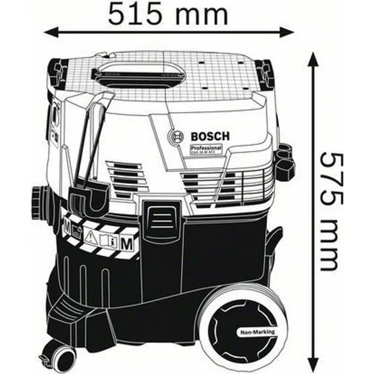 Bosch Professional Industriestaubsauger GAS 35 M AFC (1.200 Watt, 35 L Behälter, 5 m Schlauch, im Karton) – Bild 3