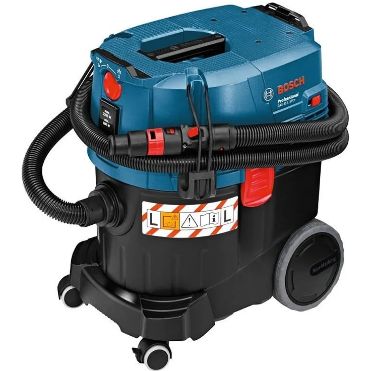 Bosch Professional Nass-/Trockensauger GAS 35 L SFC (1.200 Watt Dauerleistung, 35 L Behälter, 3 m Schlauch, im Karton) Staubklasse L 1380 W Maximalleistung Click & Clean System mit Filter – Bild 2