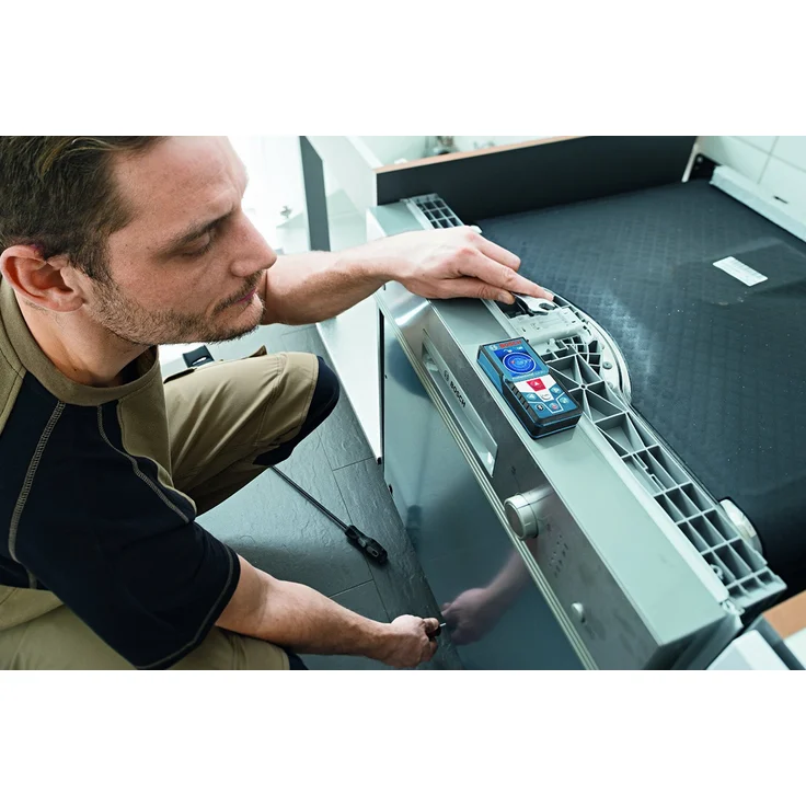 Bosch Professional Laser Entfernungsmesser GLM 50 C (Bluetooth-Datentransfer, Flächen--Volumenberechnung, max. Messbereich: 50 m, 2x 1,5-V Batterien, Schutztasche) – Bild 4