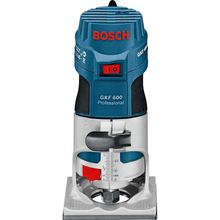 Bosch Professional Kantenfräse GKF 600 (inkl. Maulschlüssel, Parallelanschlag, Führungshilfe, Spannzangen 6+8 mm, im Handwerkerkoffer) – Bild 2