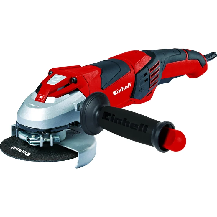Einhell Winkelschleifer TE-AG 125 (1100 W, Scheibe Ø 125 mm, Konstantelektronik, Schutzhaube, Schlüssel im verstellbaren Zusatzhandgriff, ohne Trennscheibe) – Bild 1