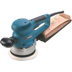Makita Exzenterschleifer 150 mm mit Schleifpapier-Set im Makpac, BO6030JX