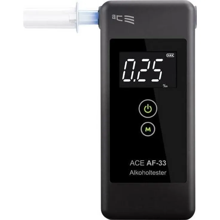 A AF-33 Alkoholtester Dunkelgrau 0.00 bis 5.00 inkl. Display