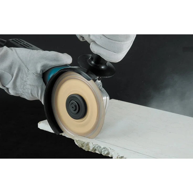 Makita 9558NBRZ Winkelschleifer 125mm, 840 W Schutzhaube Spindelarretierung schwarz-blau – Bild 4