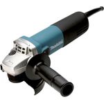 Makita 9558NBRZ Winkelschleifer 125mm, 840 W Schutzhaube Spindelarretierung schwarz-blau