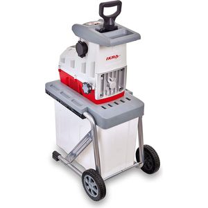 Bild für IKRA Elektro Gartenhäcksler Walzenhäcksler ILH 3000 A leise robust wartungsarm starke 3 000W Aststärke bis 44mm Leisehäcksler Leistung 3 000 W Häckselsystem Walze Max Aststärke 4 4 cm Fangkorbvolumen 60 l