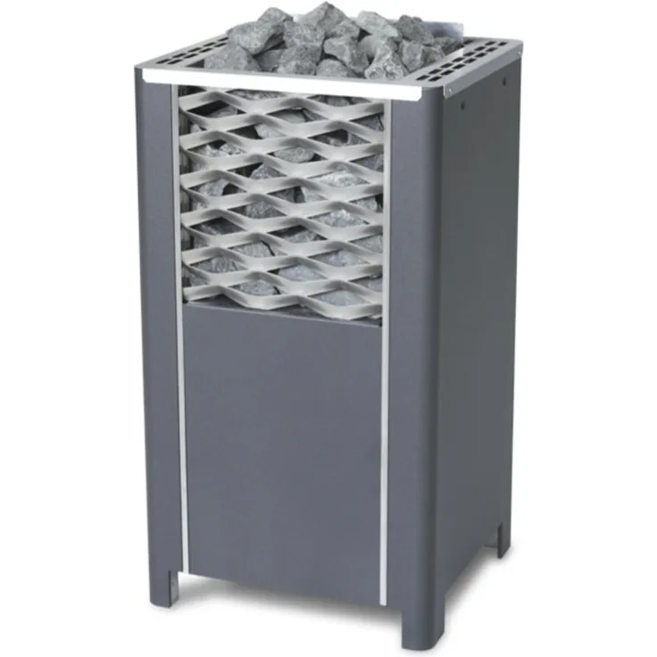 Eos Premium Saunaofen Standofen Finnrock 9 kW anthrazit perleffekt 94.5664