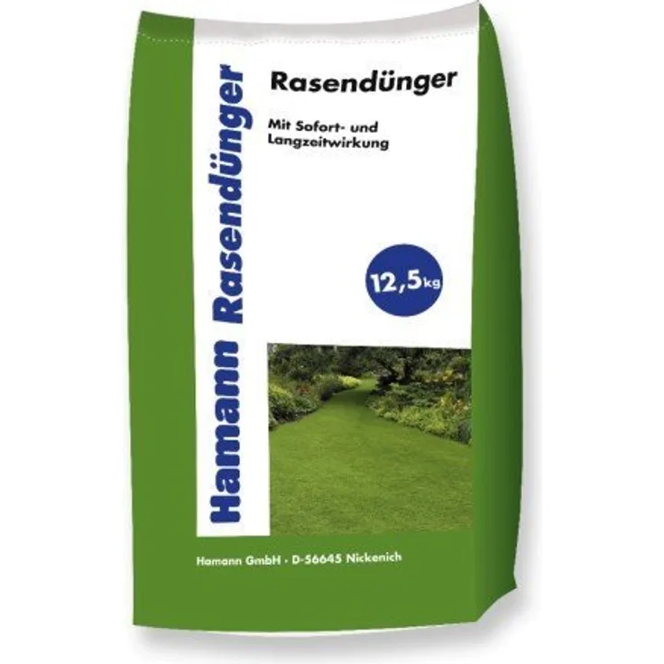 Hamann Rasendünger - Sofort &amp, Langszeitwirkung - 2 x 12,5 kg