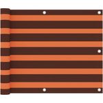 vidaXL Balkon-Sichtschutz Orange und Braun 75x600 cm Oxford-Gewebe
