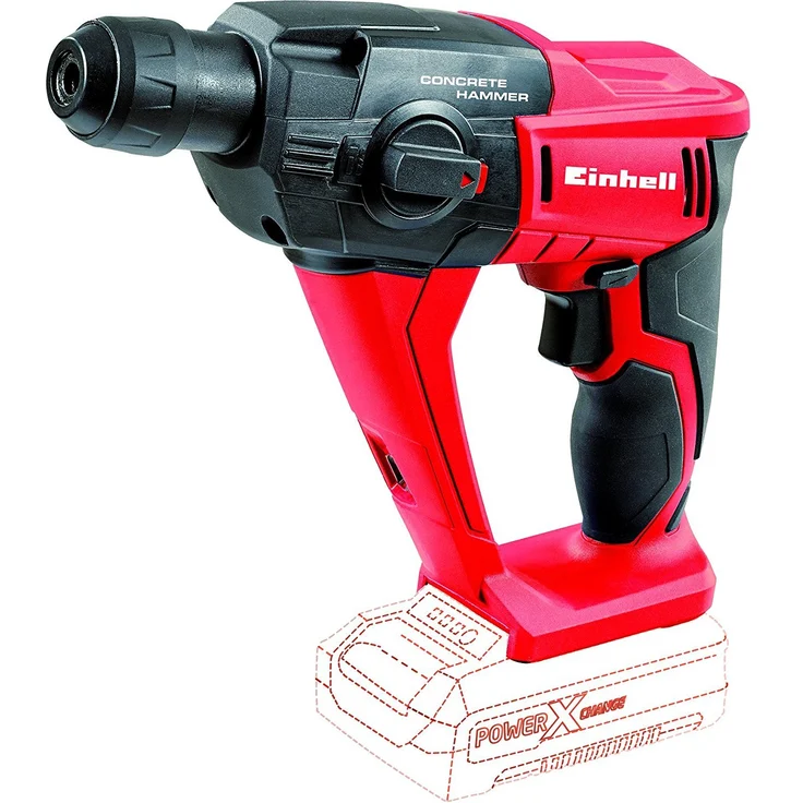 Einhell Power X-Change Akku Bohrhammer TE-HD 18 Li Set Power X-Change PXC (Lithium Ionen, 18 V, 1,2 J, Bohrleistung in Beton 12 mm, SDS-Plus-Aufnahme, LED-Licht, inkl. 1,5 Ah Akku und Ladegerät) – Bild 3