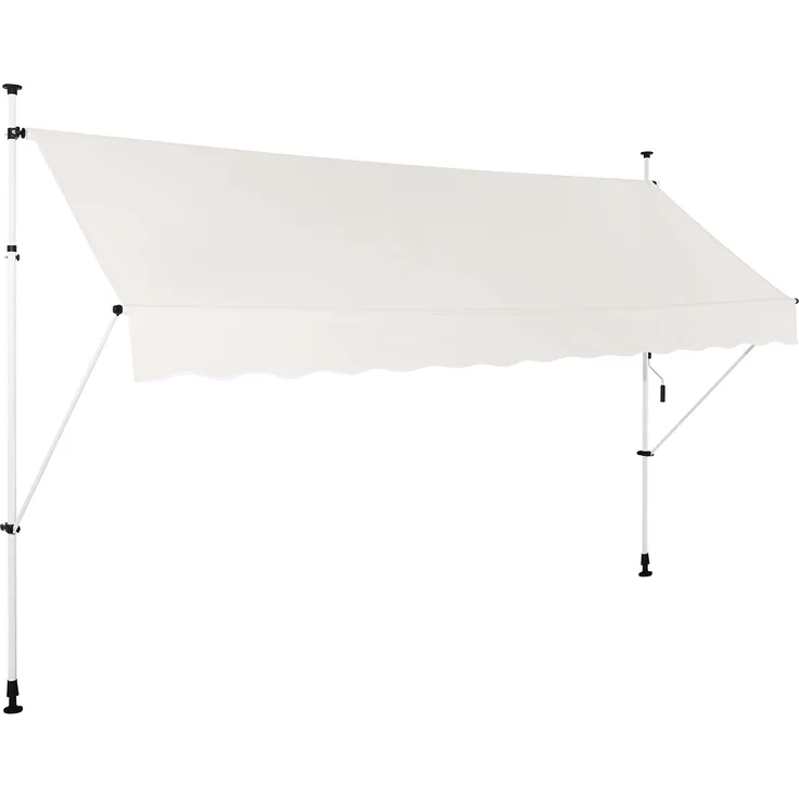 Strattore Klemmmarkise 350 x 120 cm - Beige Balkonmarkise Sonnenschutz
