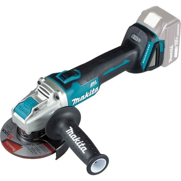 Makita Akku-Winkelschleifer 18V mit Schiebeschalter ohne Akku ohne Ladegerät DGA521ZX1