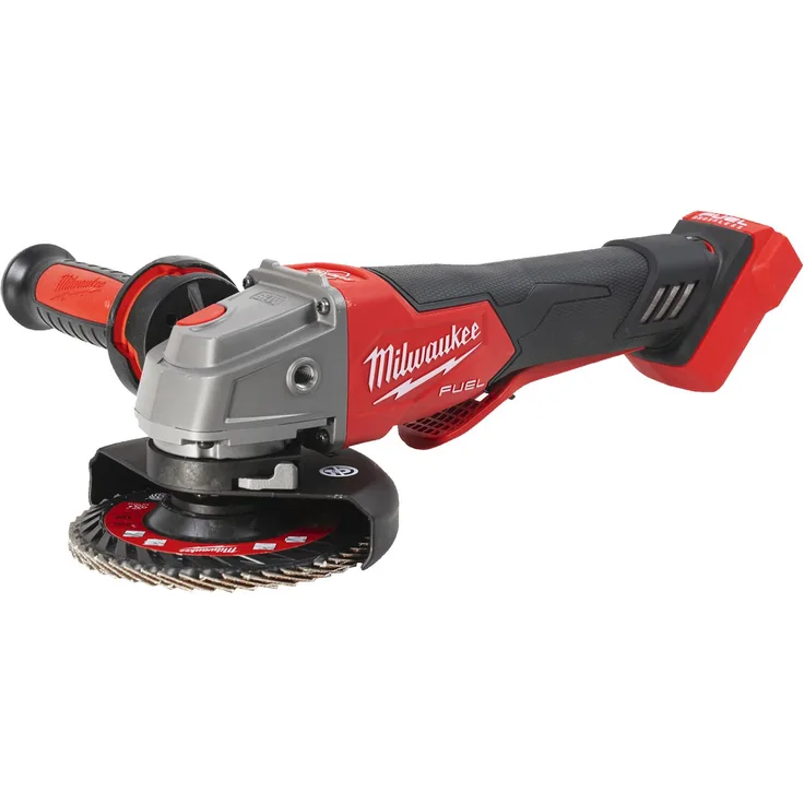Milwaukee FUEL Akku-Winkelschleifer M18 FSAGV115XPDB-0X, Trennschleifer, Schleifmaschine mit Kick-Back Funktion, 18V