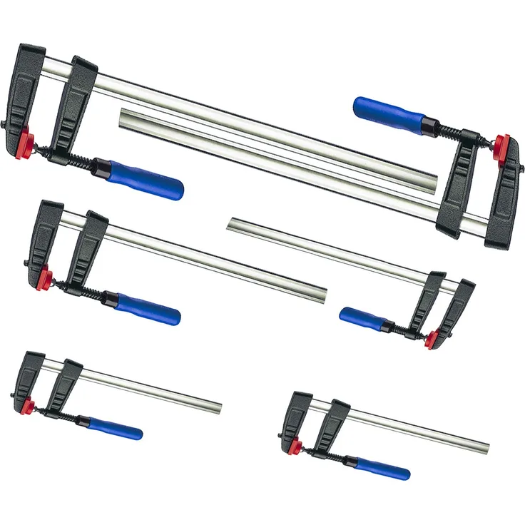 6 tlg Set Schraubzwingen 300-500-800 120 je 2 Leimzwinge Klemmzwinge