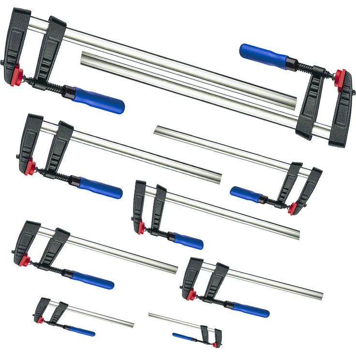 Profi 8 tlg Set Schraubzwingen 150-200-250 50 300x80 je 2 Leimzwingen