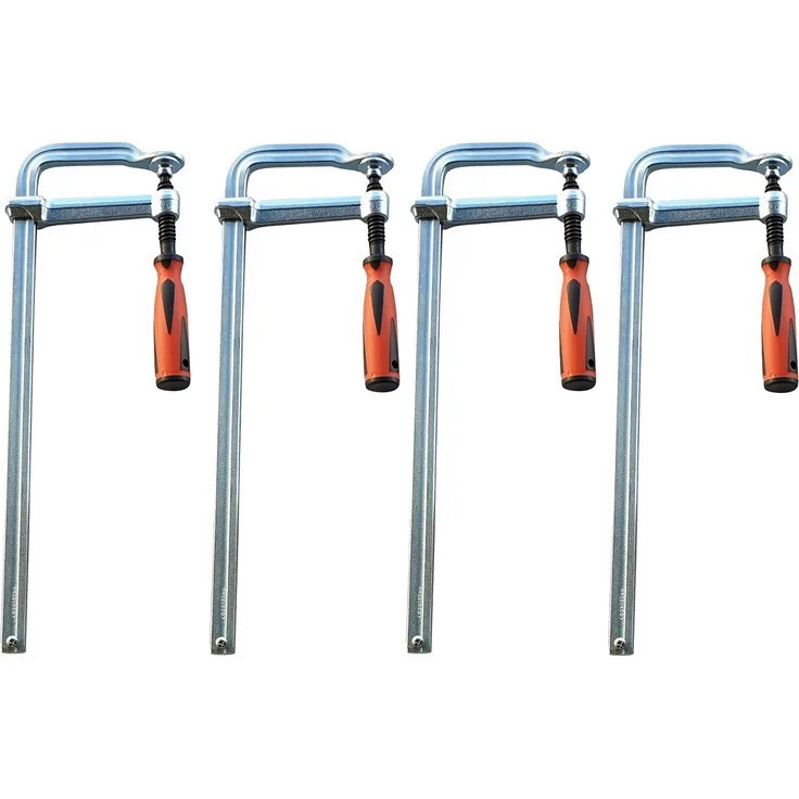 4 Stück Ganzstahl-Schraubzwinge 250 x 120 mm Tischzwinge Zwingen Schraubzwingen