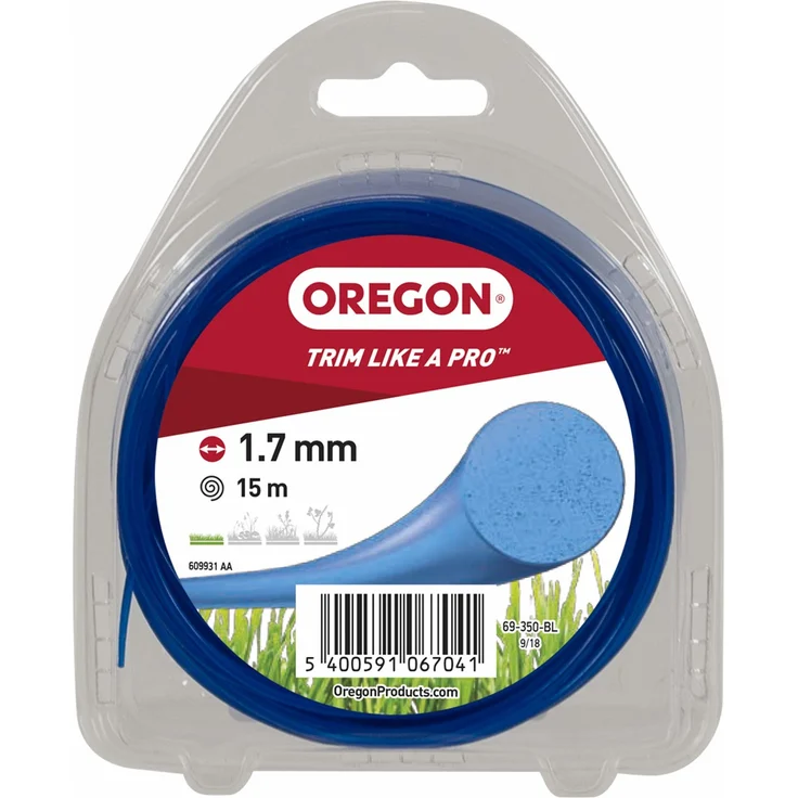 Oregon 69-350-Y Rasentrimmerfaden Draht für Rasentrimmer und Freischneider, Gelb, 69-350-BL – Bild 1