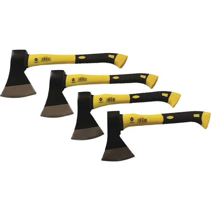 Vago-Tools Universalaxt 4 tlg Set Holz Axt Beil Spaltaxt 600 800 1000 1250 g Fiberglasstiel