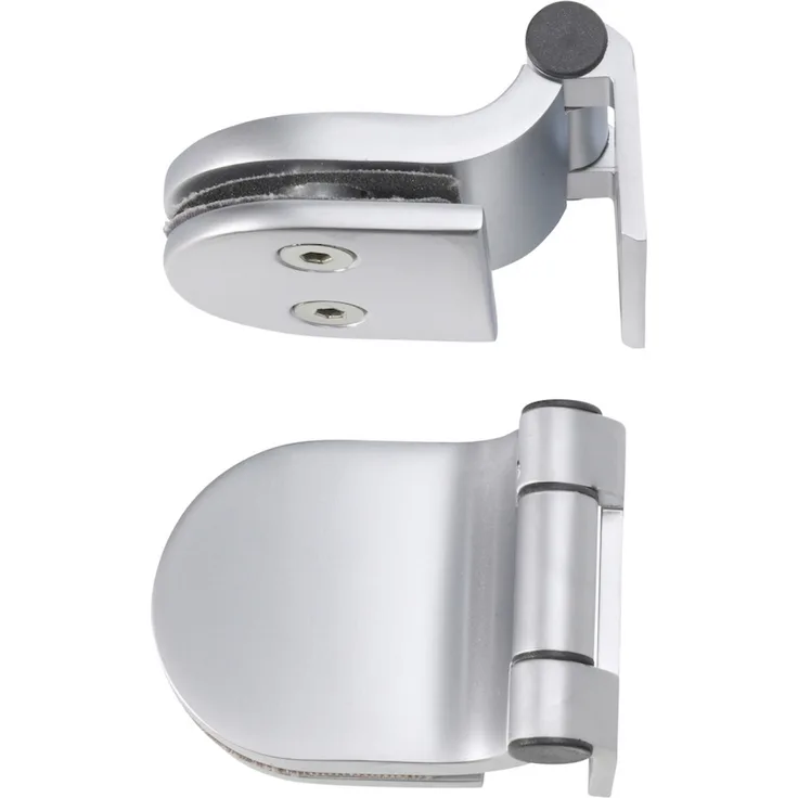 Infraworld 2x Türband für Saunatüren 2 Stück für 6 mm Glastür Chrom