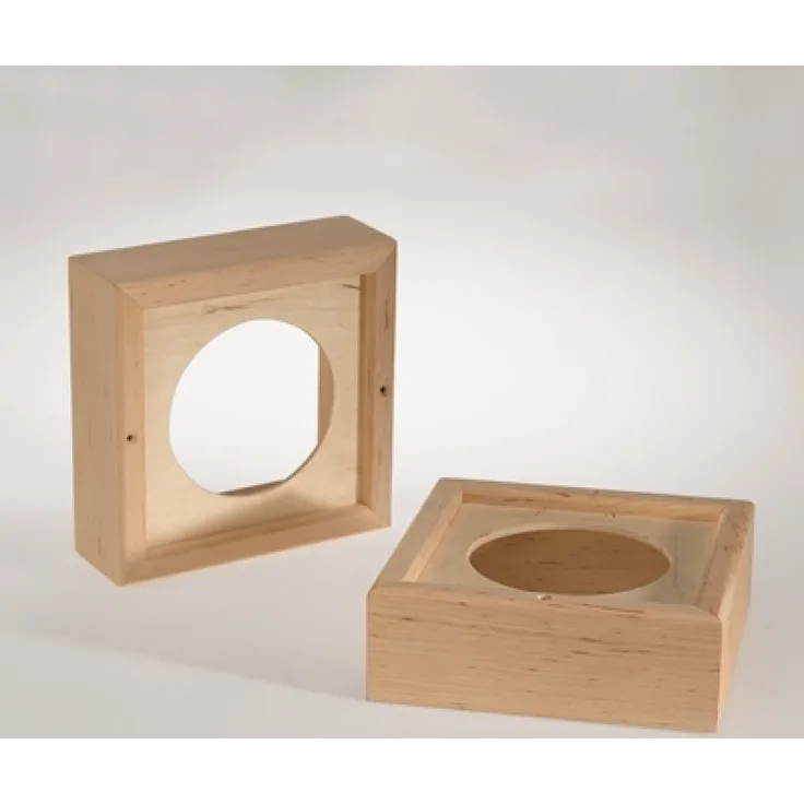 Infraworld Holzrahmen 2er Set für Sauna Lautsprecher Saunazubehör W4428