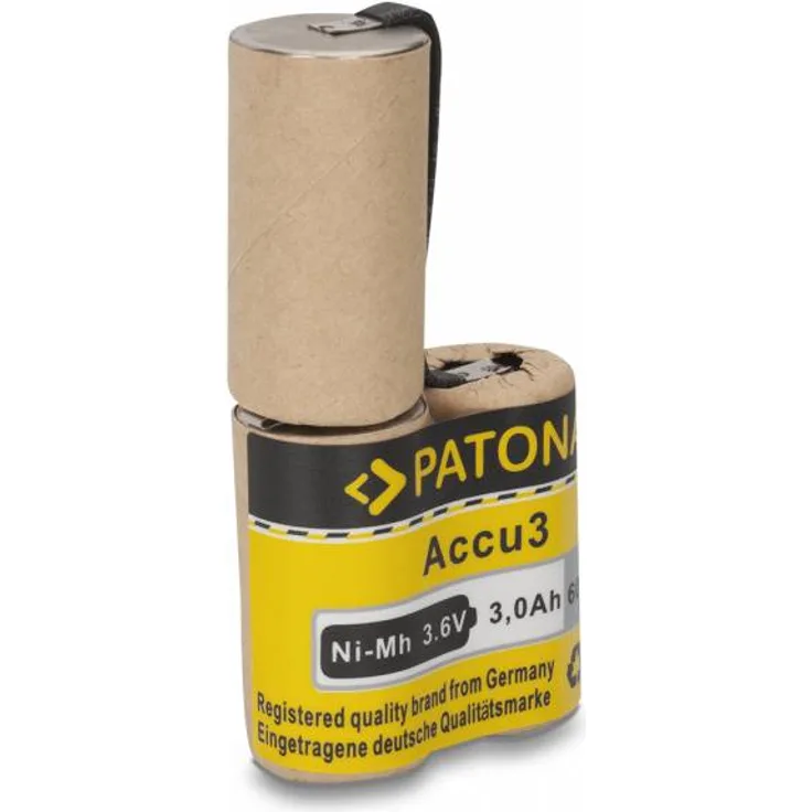 Patona Akku passend für Gardena Accu 3, 3,6V, 3Ah - 2315, 2500, Ni-Mh