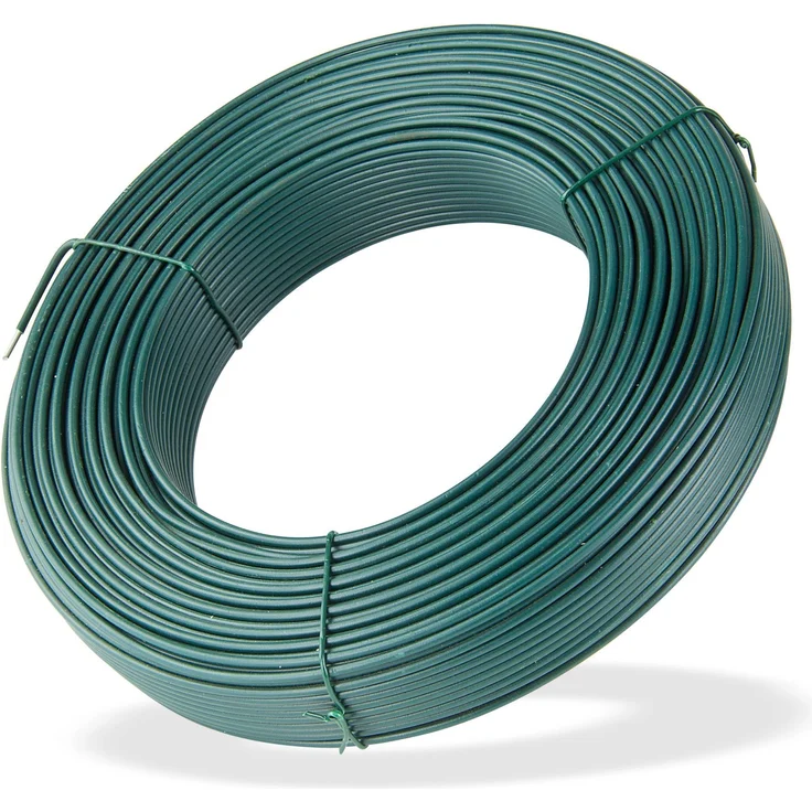 Spanndraht grün 110 m x 3,1 mm Bindedraht Wickeldraht Maschendraht Zaun Draht