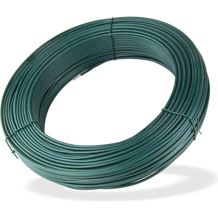 Spanndraht grün 110 m x 3,8 mm Bindedraht Wickeldraht Maschendraht Zaun Draht