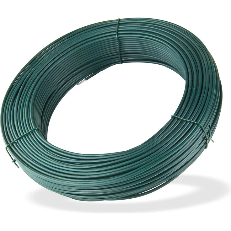 Spanndraht grün 110 m x 3,8 mm Bindedraht Wickeldraht Maschendraht Zaun Draht