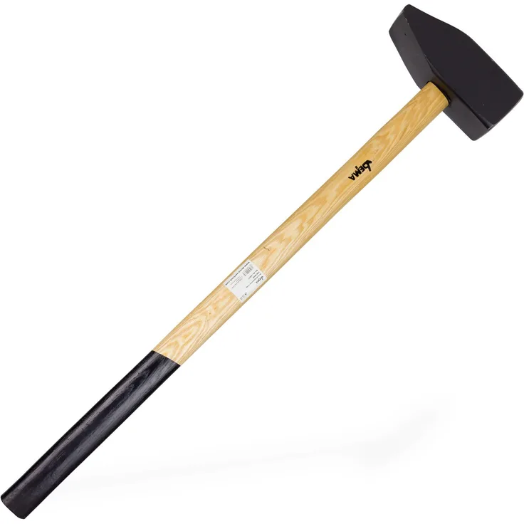 Vorschlaghammer 8 kg Hammer 8000g mit Esche-Holzstiel Länge 90 cm