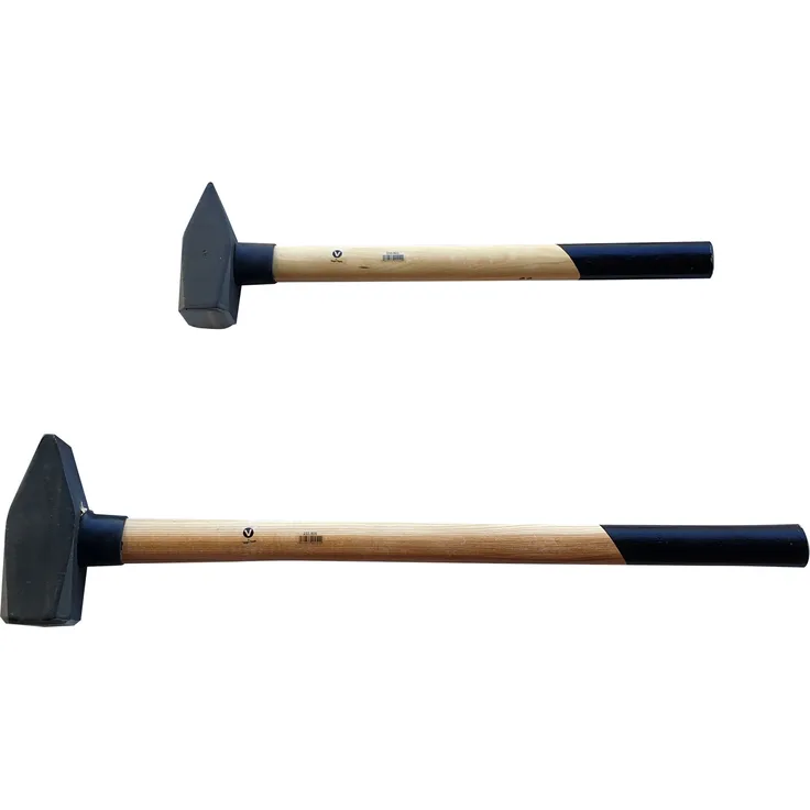 Profi 2 tlg Set Schlosserhammer Hickorystiel 3-5 kg Hammer Vorlschlaghammer