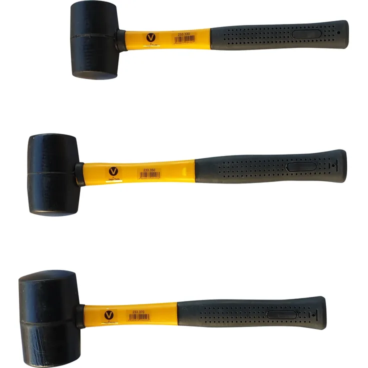 3 tlg Set Gummihammer 370 -500 -700 g Hammer Ausbeulhammer Schonhammer