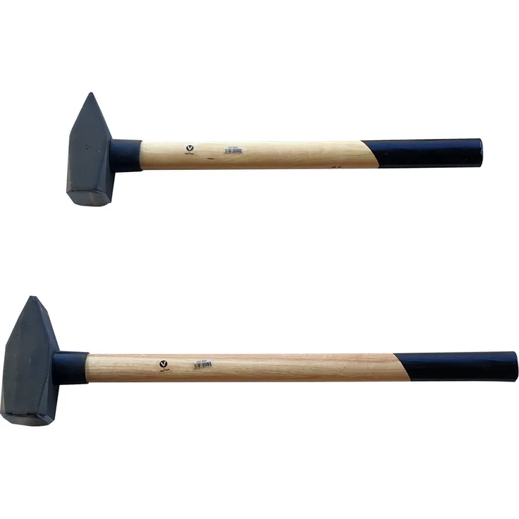 Profi 2 tlg Set Schlosserhammer Hickorystiel 3-4 kg Hammer Vorlschlaghammer