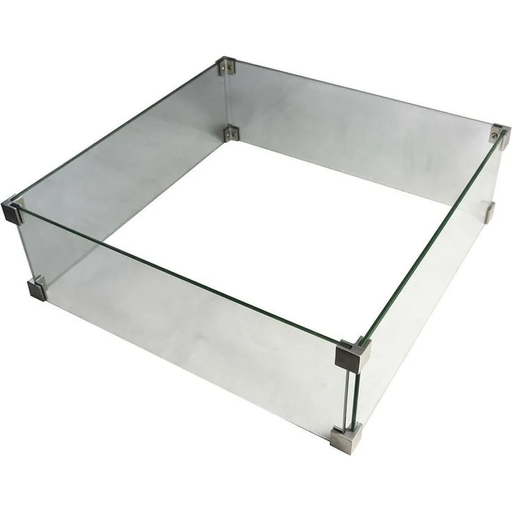 Feuerschutz Glasumrandung 56 x 56 x 18 cm