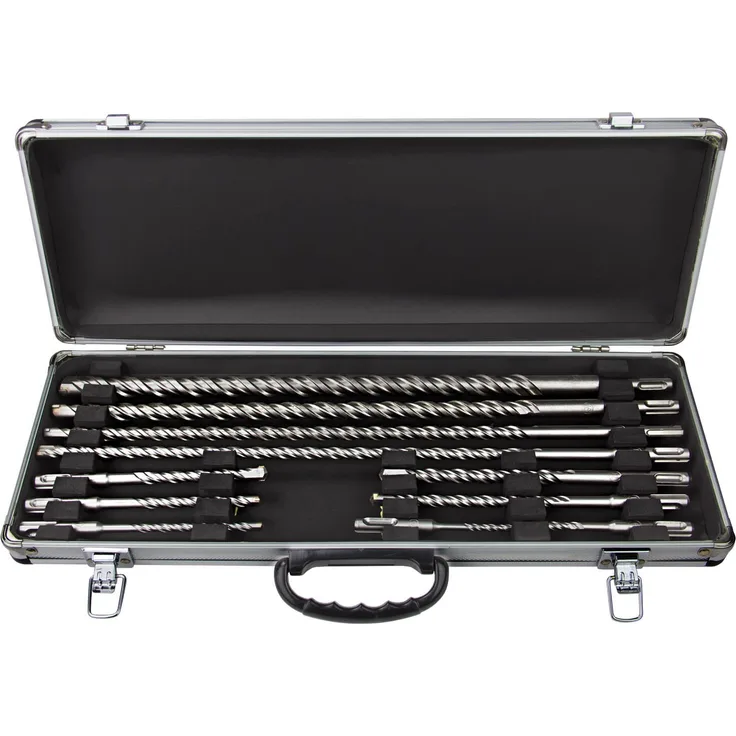 Steinbohrer Betonbohrer Set 11 teilig Hammerbohrer SDS-Plus Bohrer Satz lang