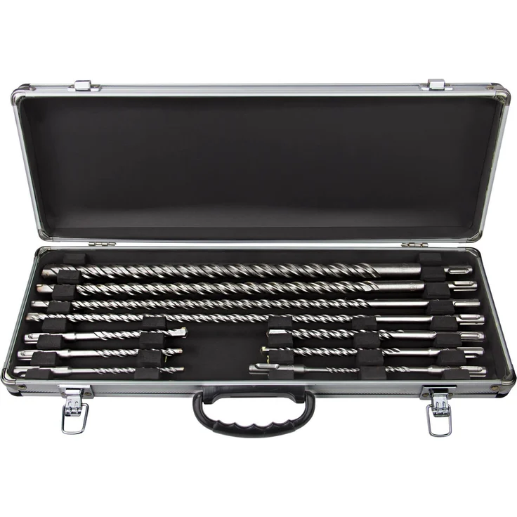 Steinbohrer Betonbohrer Set 11 teilig Hammerbohrer SDS-Plus Bohrer Satz lang