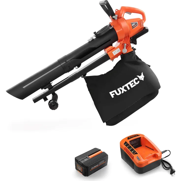 FUXTEC FX-EV480D 40V Akku Laubsauger-Set, mit Akku und Ladegerät