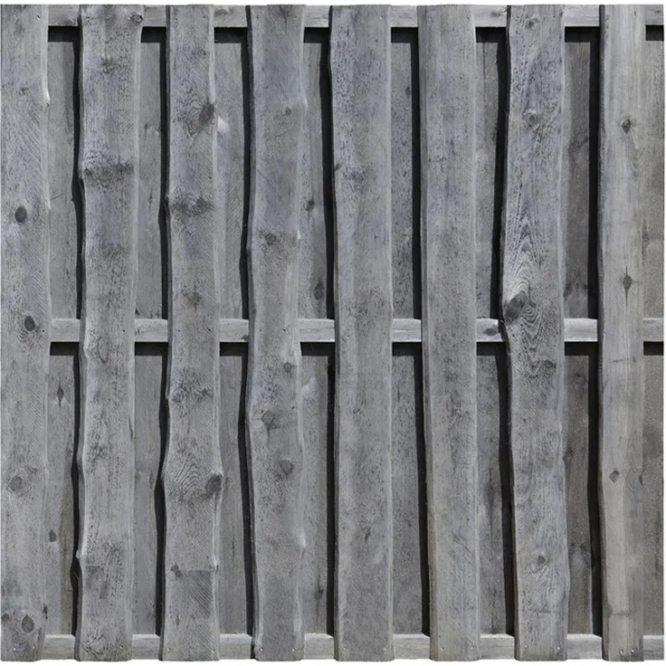 WOODTEX Sichtschutzzaun Natura Kiefer grau kesseldruckimprägniert