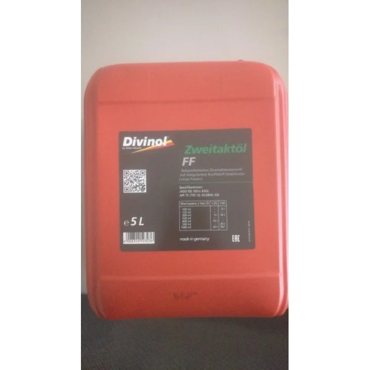 Divinol 26150 Zweitaktöl FF 1x5 Liter 2-Taktöl teilsynthetisch 2T Mischöl