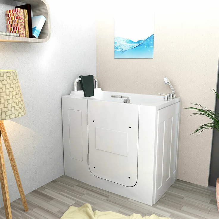 Senioren Sitzbadewanne Senioren Badewanne Sitzwanne Wanne mit Tür S08-A – Bild 1