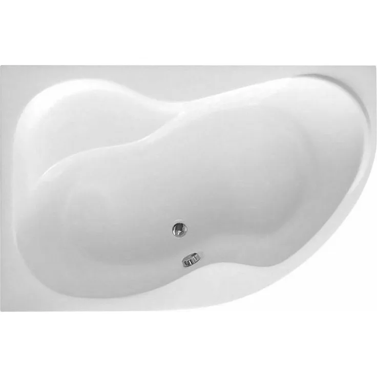 Raumspar Badewanne 150x105x45cm, CIDLINA, links, weiß